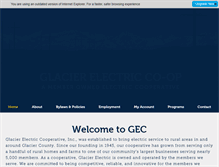 Tablet Screenshot of glacierelectric.com